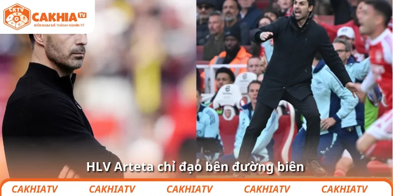 Arsenal và nghệ thuật chinh phục ELP kiểu “lạnh lùng” 2 HLV Arteta chỉ đạo bên đường biên